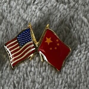 Vintage USA/China Alf Pin Flag Ballou Reg'd
